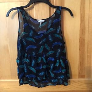 100% polyester misses tank top size XS